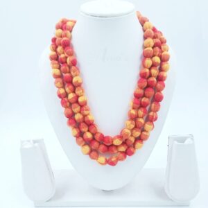 3LDORI0007- 1 PC MIX ORANGE 3 LAYER TASSEL