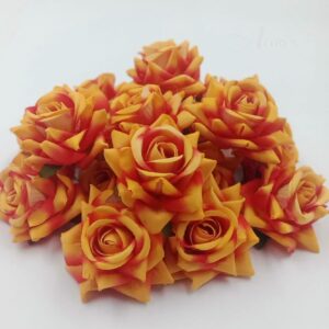 FLOWER0008- 4 PCS PACK OF ORANGE ROSE FLOWER