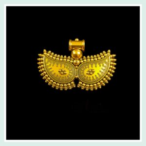 OXIG0020 -2 PCS PACK OF GOLDEN GERMAN SILVER PENDANT