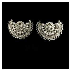 OXIS0030 -2 PAIRS SILVER GERMAN SILVER BALI
