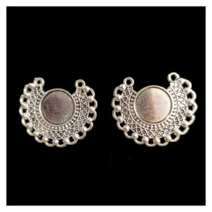 OXIS0033 -2 PAIRS SILVER GERMAN SILVER BALI