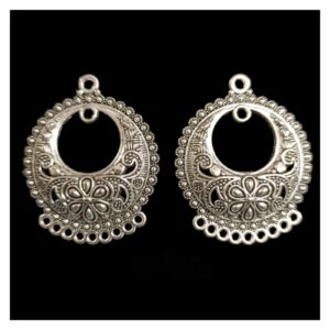 OXIS0034 -2 PAIRS SILVER GERMAN SILVER BALI