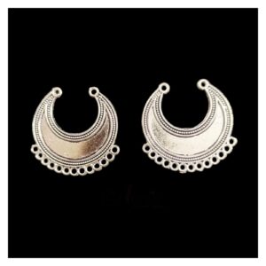 OXIS0039 -2 PAIRS SILVER GERMAN SILVER BALI
