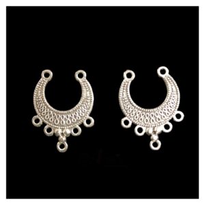 OXIS0040 -2 PAIRS SILVER GERMAN SILVER BALI