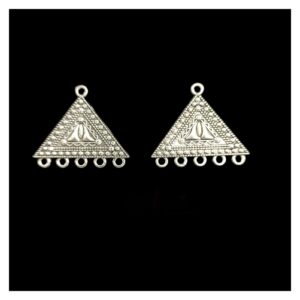 OXIS0041 -2 PAIRS SILVER GERMAN SILVER BALI