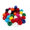 COTTONBALL15- 1 PACK OF PARROT GREEN HANDMADE COTTON THREAD BALL FOR JEWELLERY MAKING- (APPROX. 100 PC)