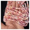 CRYSTAL0004- 1 STRAND 8MM PERSIAN PINK PEACH CUT CRYSTAL BEADS