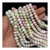 CRYSTAL0005- 1 STRAND 8MM PERSIAN PISTA GREEN PINK CUT CRYSTAL BEADS