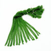 REGULARDORI21- 6 PCS PACK OF PARROT GREEN HANDMADE ADJUSTABLE COTTON NECKLACE TWISTED SIMPLE DORI, BACK TWISTED SIMPLE ROPE CORD FOR JEWELLERY MAKING