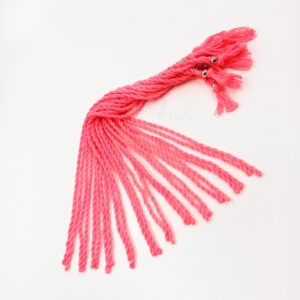 REGULARDORI32- 6 PCS PACK OF NEON PINK HANDMADE ADJUSTABLE COTTON NECKLACE TWISTED SIMPLE DORI, BACK TWISTED SIMPLE ROPE CORD FOR JEWELLERY MAKING