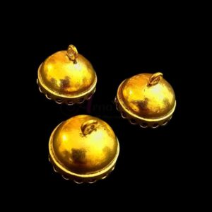 JHUMKAg0025- 3 PAIRS PACK OF GERMAN GOLD | OXIDIZED GOLDEN JHUMKIES FOR EARRING MAKING