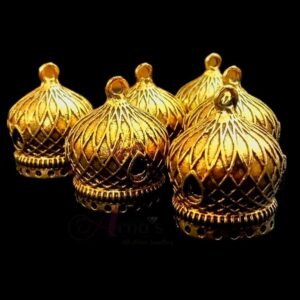 JHUMKAg0026- 3 PAIRS PACK OF GERMAN GOLD | OXIDIZED GOLDEN JHUMKIES FOR EARRING MAKING