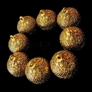 JHUMKAg0028- 3 PAIRS PACK OF GERMAN GOLD | OXIDIZED GOLDEN JHUMKIES FOR EARRING MAKING
