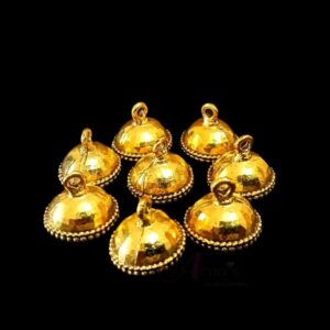 JHUMKAg0052- 3 PAIRS PACK OF GERMAN GOLD | OXIDIZED GOLDEN JHUMKIES FOR EARRING MAKING