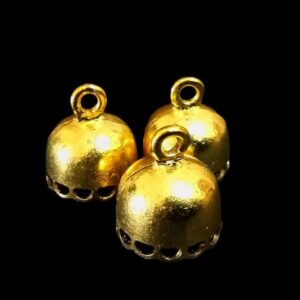 JHUMKAg0053- 3 PAIRS PACK OF GERMAN GOLD | OXIDIZED GOLDEN JHUMKIES FOR EARRING MAKING