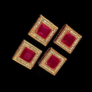 KUNDAN0048- ARNAS 2 PCS PACK OF SQUARE KUNDAN FOR JEWELLERY | BRACELETE | RAKHI MAKING