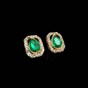 KUNDAN070- ARNAS 4 PCS PACK OF GREEN STONE KUNDAN FOR JEWELLERY | BRACELETE | RAKHI MAKING
