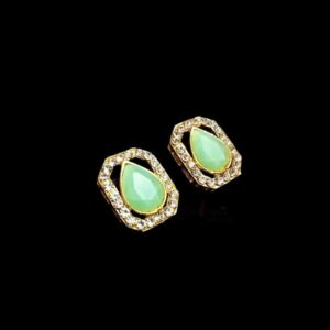 KUNDAN072- ARNAS 4 PCS PACK OF PARROT GREEN STONE KUNDAN FOR JEWELLERY | BRACELETE | RAKHI MAKING