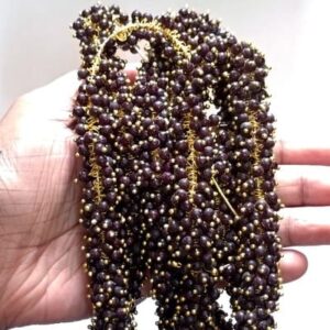 Loreal04- ARNAS GOLD PLATED LOREAL BLACK PEARL BEADS FOR JEWELLERY MAKING