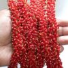 Loreal05- ARNAS GOLD PLATED LOREAL RED PEARL BEADS FOR JEWELLERY MAKING