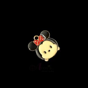 ECHARMS0052- ARNAS 2 PCS PACK OF ANTIQUE GOLDEN CUTE MINI MOUSE CHARMS FOR NECKLACE | BRACELET | RAKHI MAKING