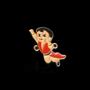 ECHARMS0061- ARNAS 2 PCS PACK OF ANTIQUE GOLDEN CHOTA BHEEM CHARMS FOR NECKLACE | BRACELET | RAKHI MAKING