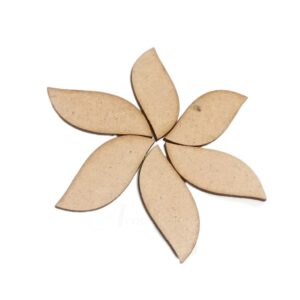 MDF0022- ARNAS 10 PCs PACK OF 3.7 CM X 1.7 CM EYE MOTIF MDF BOARD CUTOUT FOR EARRINGS MAKING | CRAFTING MATERIAL