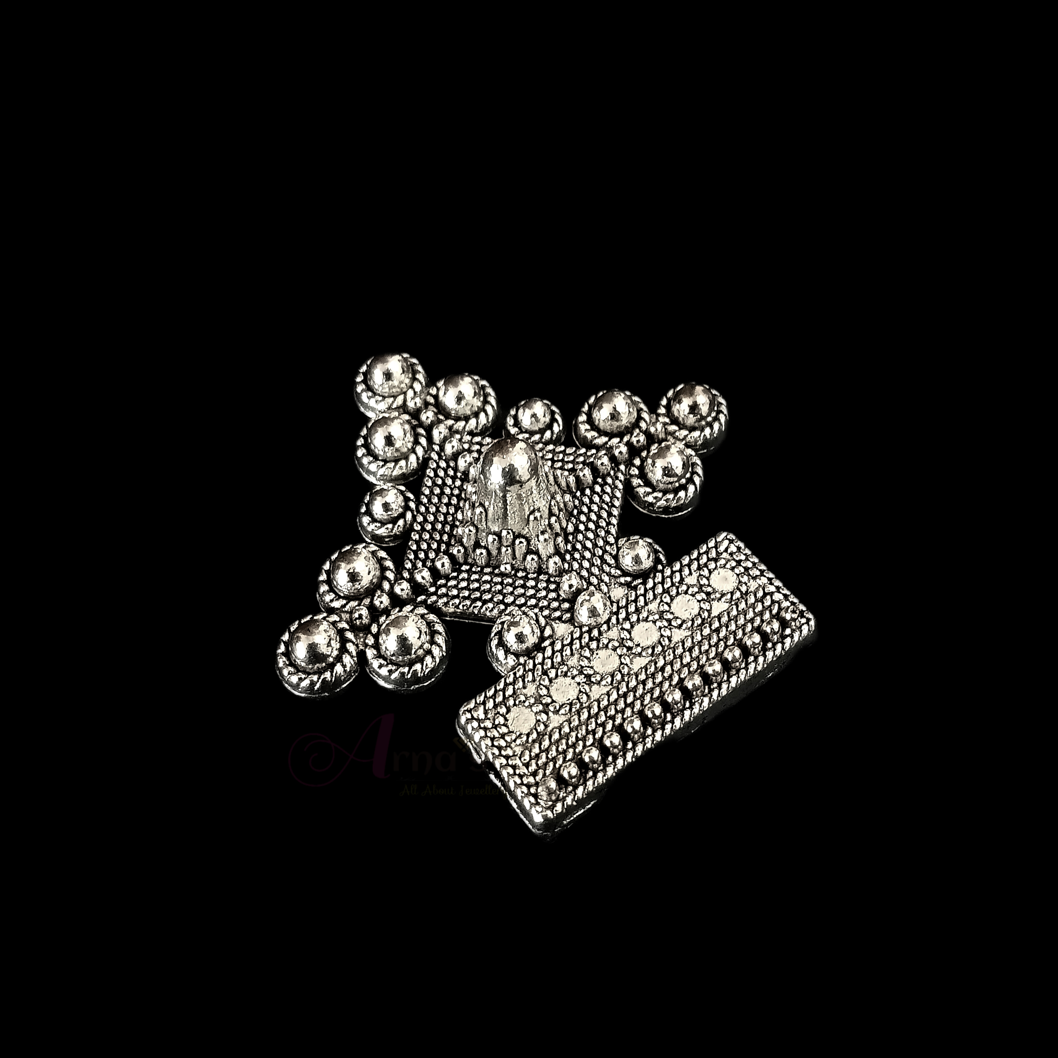 OXIS0074- 1 PC SILVER DESIGNER MOTIF GERMAN SILVER PENDANT