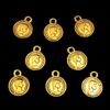 ARNAS 88 PIECES PACK OF GOLDEN OXIDIZED| GERMAN SILVER COIN FOR JEWELLERY MAKING - 30gm PACK