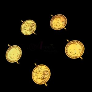 ARNAS 29 PIECES PACK OF GOLDEN OXIDIZED| GERMAN SILVER COIN FOR JEWELLERY MAKING - 30gm PACK