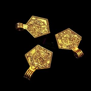ARNAS 21 PIECES PACK OF GOLDEN OXIDIZED| GERMAN SILVER COIN FOR JEWELLERY MAKING – 30gm PACK