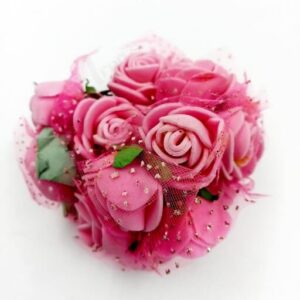 FLOWER0034- 24 PCs BABY PINK FOAM FLOWER
