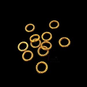 OXIG0119- 70 PCS PACK OF GOLDEN SMALL GERMAN SILVER PENDANT (20 gm)