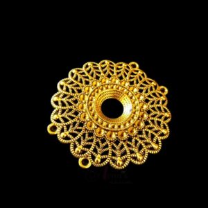 OXIG0127- 1 PC PACK OF GOLDEN DESIGNER MOTIF GERMAN SILVER PENDANT