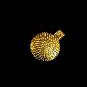 OXIG0132- 5 PCs PACK OF GOLDEN DESIGNER MOTIF GERMAN SILVER PENDANT