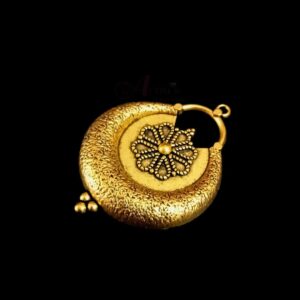 OXIG0175- 5 PCs PACK OF GOLDEN DESIGNER MOTIF GERMAN SILVER PENDANT