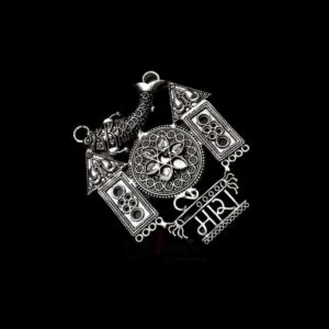 OXIS0031- 1 PC PACK OF SILVER MIRA NAME MOTIF GERMAN SILVER PENDANT
