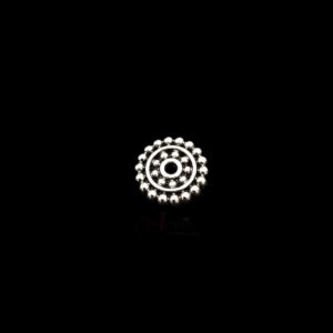 OXIS0111 -15 PCS PACK OF SILVER ROUND MOTIF GERMAN SILVER PENDANT (20 GM)
