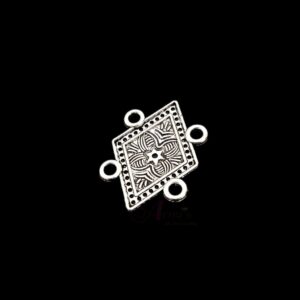 OXIS0114- 12 PCS PACK OF SILVER DESIGNER KITE MOTIF GERMAN SILVER PENDANT (20 GM)