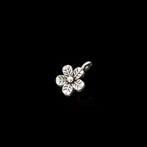 OXIS0117-45 PCS PACK OF SILVER FLORAL MOTIF GERMAN SILVER PENDANT (20 GM)