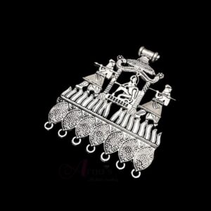 OXIS0123- 231 PC PACK OF SILVER DESIGNER CART MOTIF GERMAN SILVER PENDANT