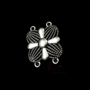 OXIS0137- 4 PCs PACK OF SILVER DESIGNER GERMAN SILVER PENDANT