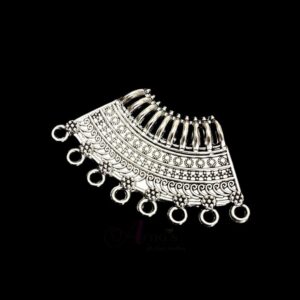 OXIS0139 -2 PCs PACK OF SILVER DESIGNER GERMAN SILVER PENDANT