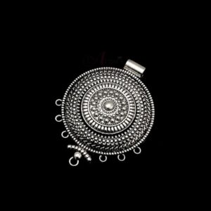 OXIS0154- 1 PC PACK OF SILVER DESIGNER GERMAN SILVER PENDANT