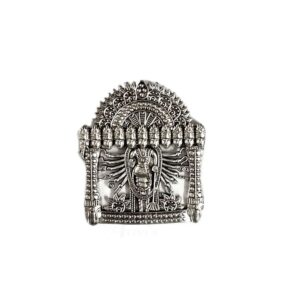 OXIS0162- 1 PC PACK OF SILVER SHREE HARI NARAYAN MOTIF GERMAN SILVER PENDANT