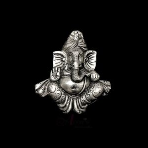 OXIS0165- 1 PC PACK OF SILVER SHREE GANESH MOTIF GERMAN SILVER PENDANT