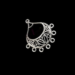 OXIS0178- 1O PCS PACK OF SILVER DESIGNER MOTIF GERMAN SILVER PENDANT (20 GM)