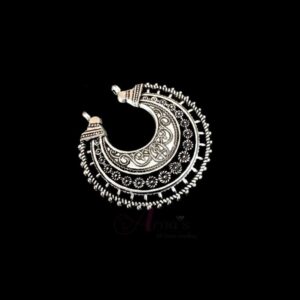 OXIS0210- 4 PCs PACK OF SILVER DESIGNER MOTIF GERMAN SILVER PENDANT