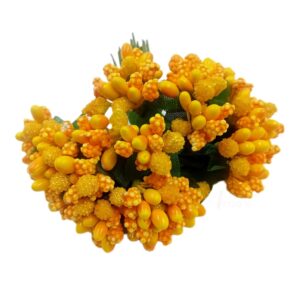 POLAN0013- 1 PACK (12 BUNCHES) OF DARK YELLOW POLEN