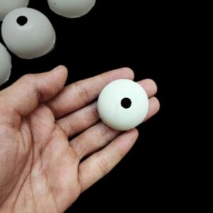 BASE0006- ARNAS 5 PAIR PACK OF 35 X 20 MM ROUND PLASTIC JHUMKA BASE FOR SILK THREAD JEWELLERY MAKING